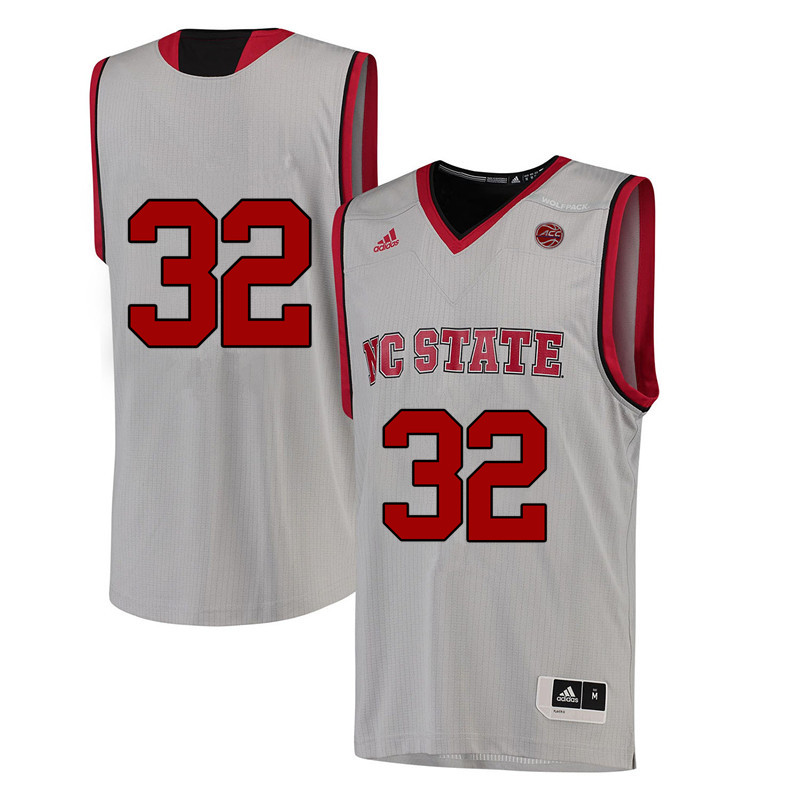 Men #32 Kenny Carr NC State Wolfpack College Basketball Jerseys-White - Click Image to Close